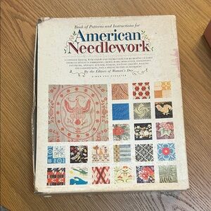 American Needlework Pattern Book includes 15 of the 25 patterns incl like new